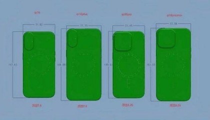 苹果iPhone 16系列全新尺寸爆料