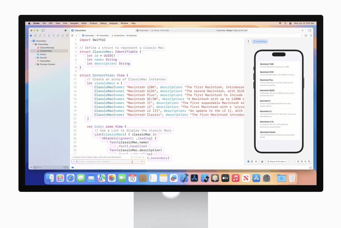 苹果 Xcode 16 首个 Beta 版发布，AI 代码补全最少需 16GB 内存