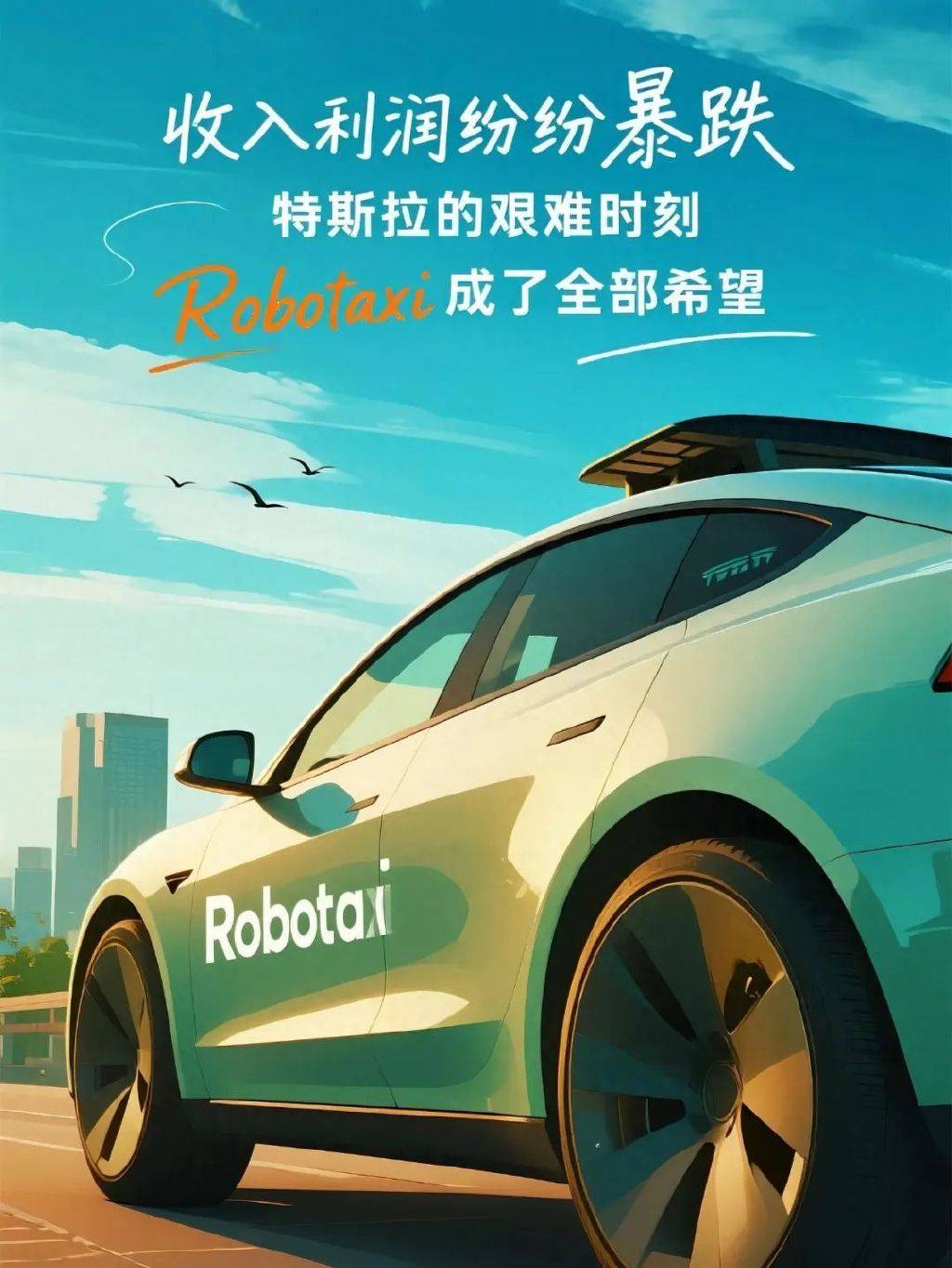 收入利润纷纷暴跌，特斯拉的艰难时刻，Robotaxi成了全部希望
